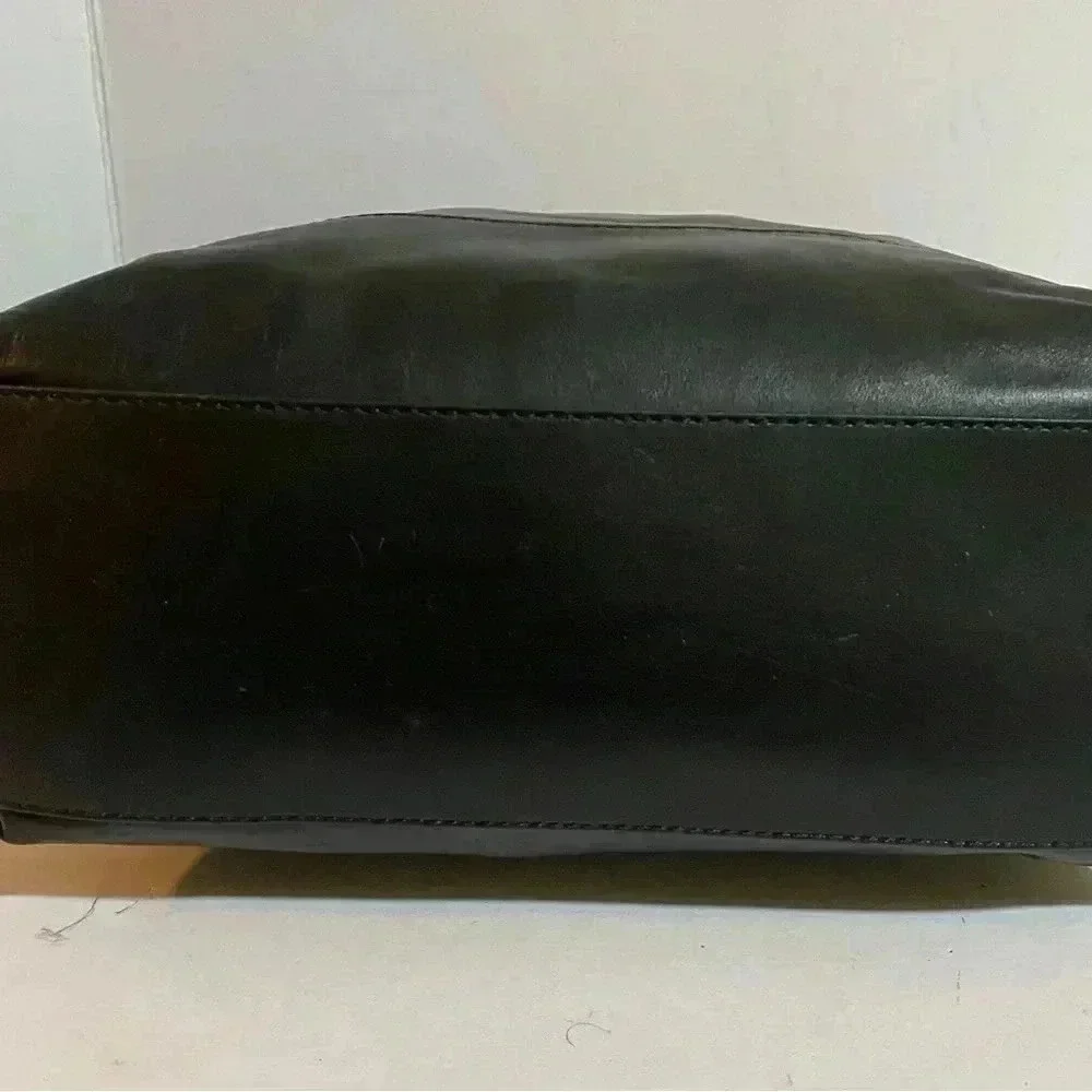 Cole Haan black leather satchel handbag
